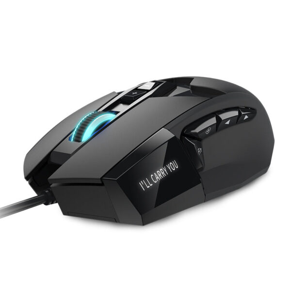 MOJO Pro Performance Silent Gaming Mouse - Wired Mouse with 9 Programmable Buttons